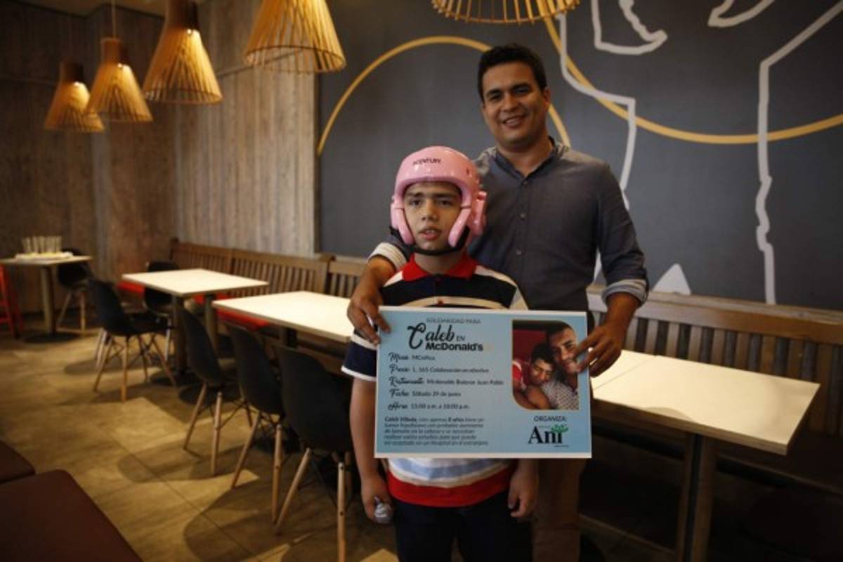 Un tumor cerebral que roba el sueño de vida a Caleb Villeda