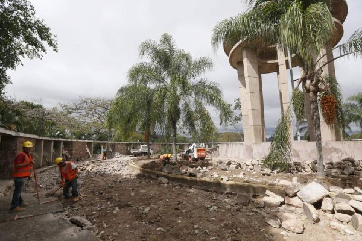 Inician edificación de dos plazas en el cerro Juana Laínez en la capital de Honduras