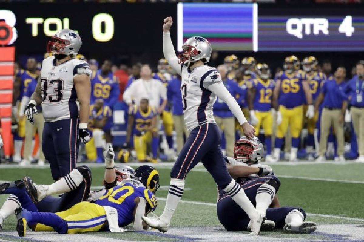 New England Patriots ganan su sexto Super Bowl al derrotar 13-3 a los Rams de Los Ángeles