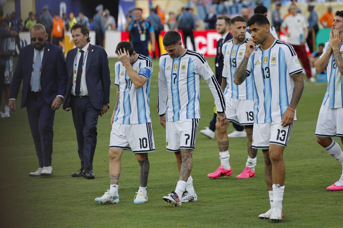 Golpes, tristeza de Messi y Argentina luego de perder la final del Mundial 2026 ante España