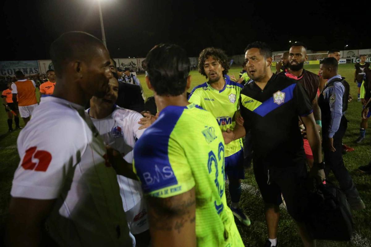 ¿Cómo inició todo? Jugadores de Olancho y Olimpia terminan entre puños y agarrones