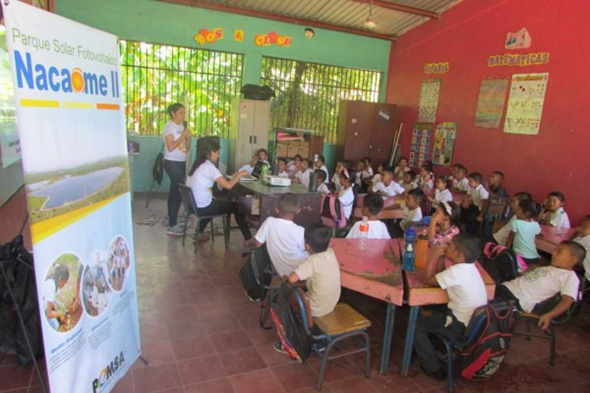 Estudiantes aprenden sobre el CO2 de la mano de PEMSA/Nacaome II