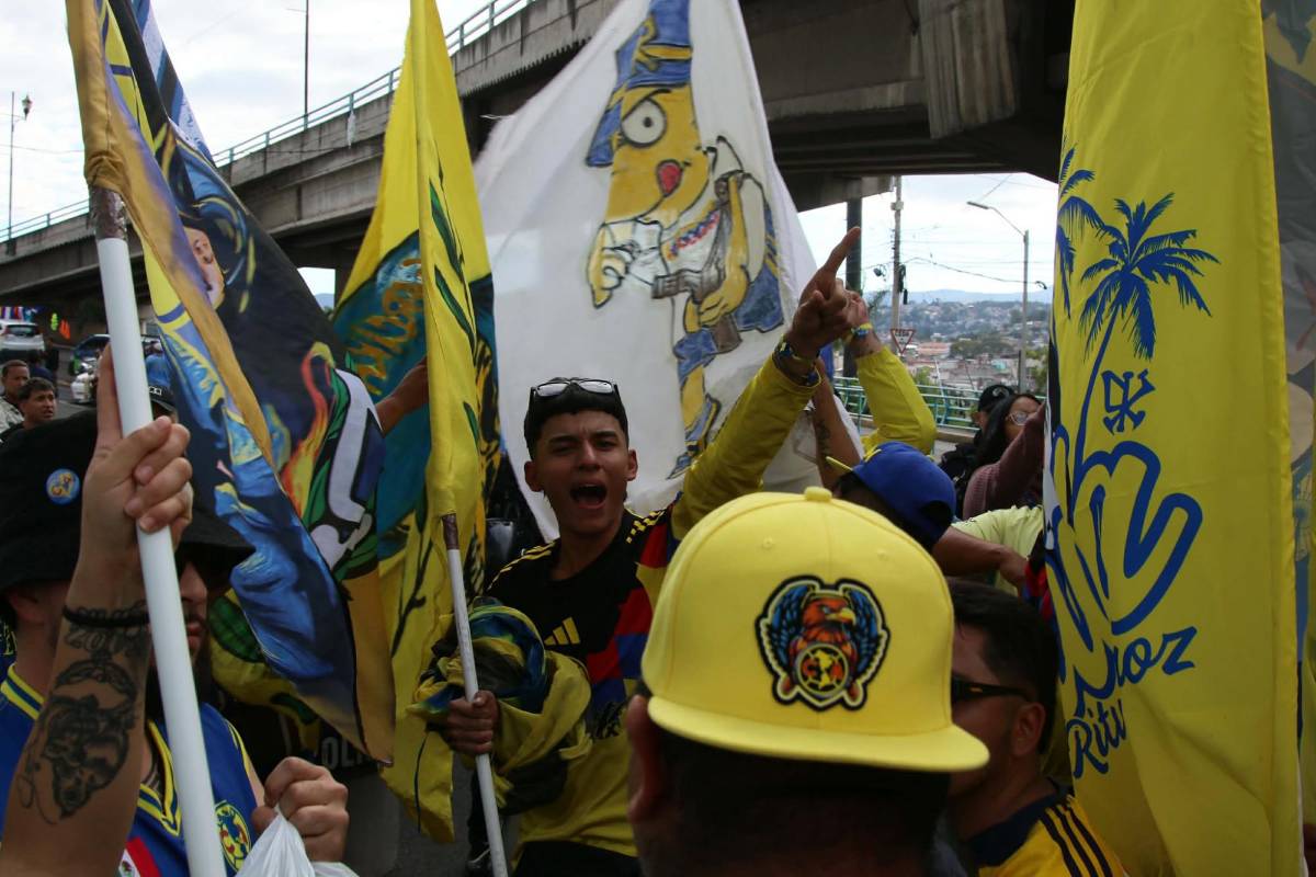 Hinchas del América llegan a Tegucigalpa para juego ante Olimpia: hoy se define todo