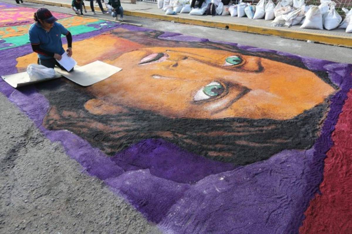 FOTOS: Alfombras con color y tradición en Tegucigalpa