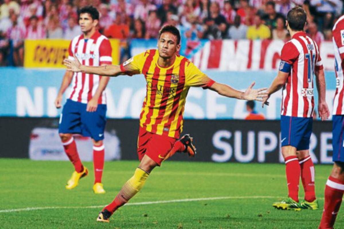 Neymar salvó al Barça en el Calderón
