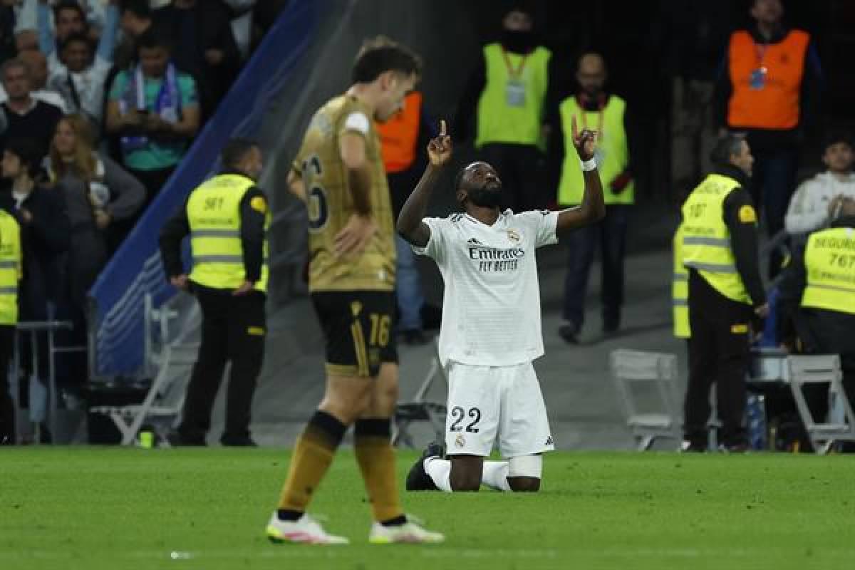 Locura en celebración de Rüdiger, enojo de Vinicius y tristeza por triunfo de Real Madrid Locura en celebración de Rüdiger, enojo de Vinicius y tristeza por triunfo de Real Madrid