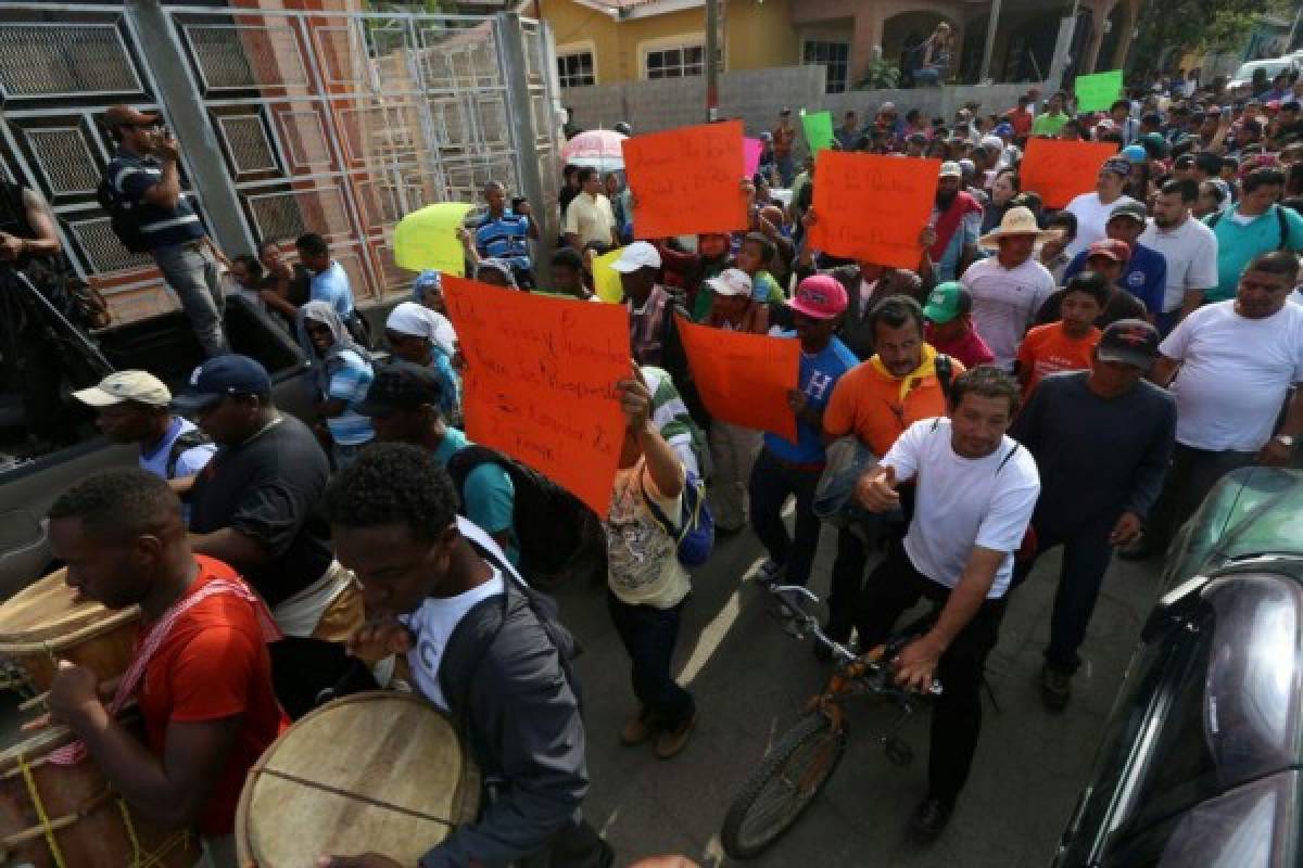 Garífunas protestan por la muerte de Berta Cáceres