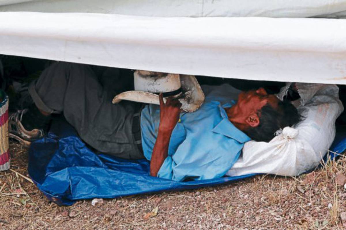 Más peregrinos acampan a horas de la gran fiesta