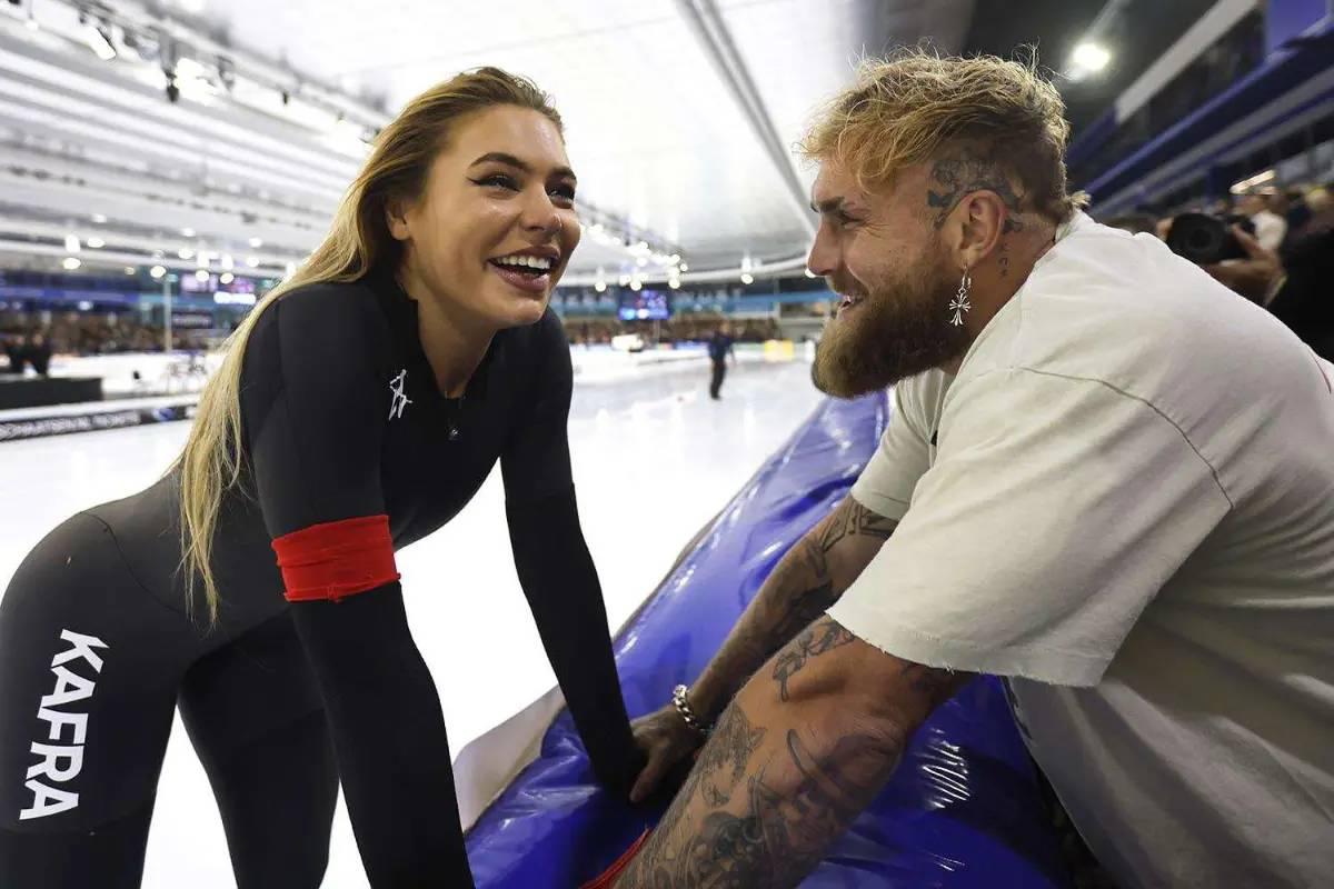 ¿Quién es Jutta Leerdam, la reina del hielo que es novia del boxeador Jake Paul?