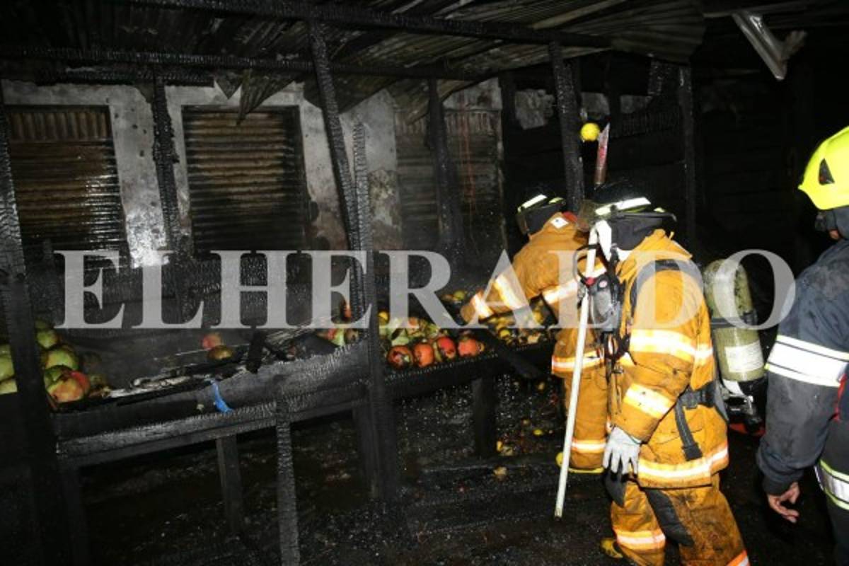 Incendio en mercado de Comayagüela