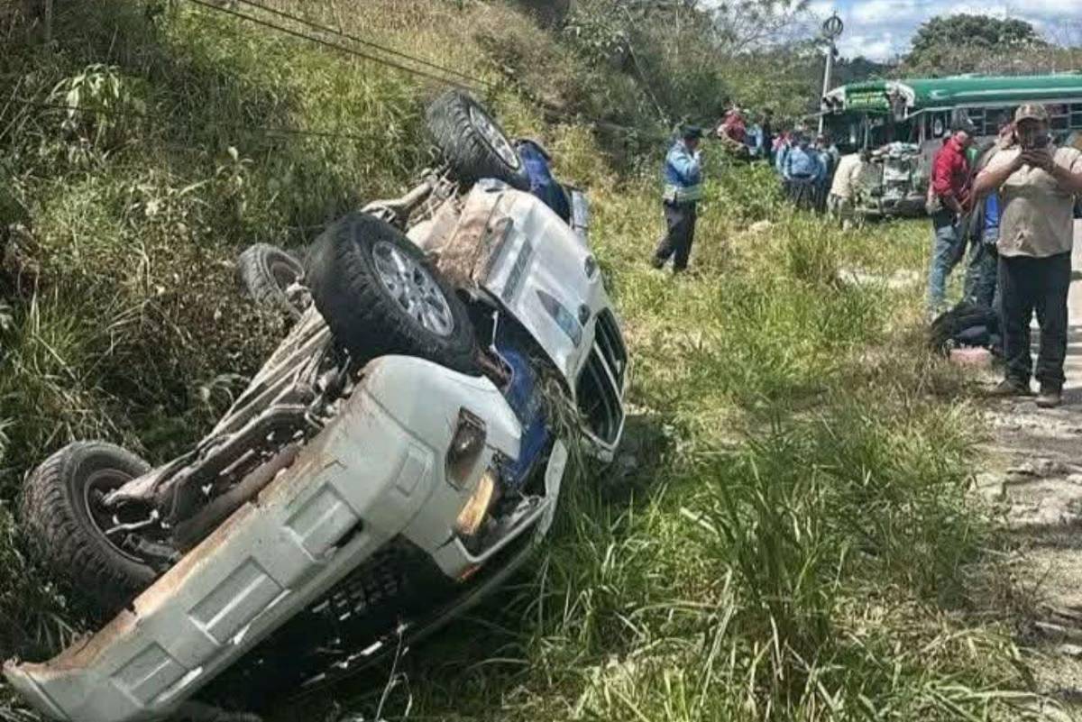 ¿Cómo ocurrió el accidente en el que murieron 4 policías en Lempira? Esto dicen las primeras hipotésis