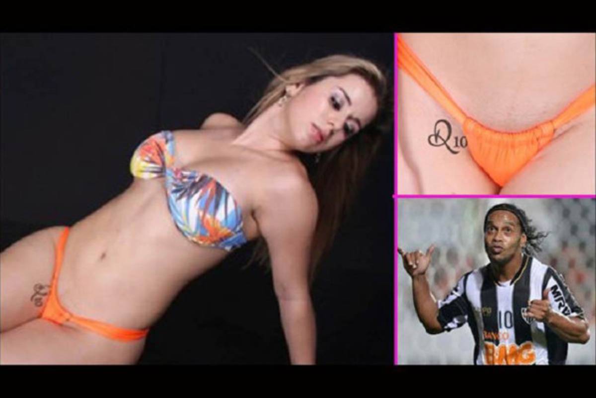 Polémica foto de Ronaldinho con cinco mujeres en tanga