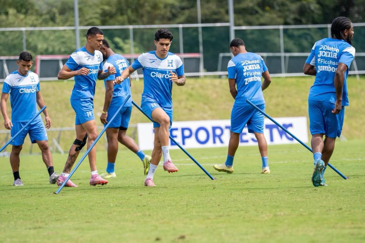 Jugadores felices y figura se recupera: Entreno de Honduras previo a enfrentar a Costa Rica