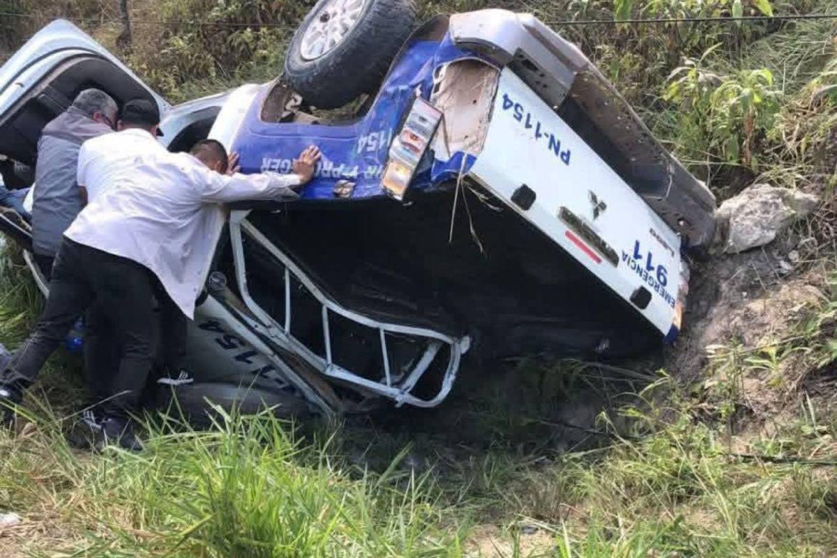 ¿Cómo ocurrió el accidente en el que murieron 4 policías en Lempira? Esto dicen las primeras hipotésis