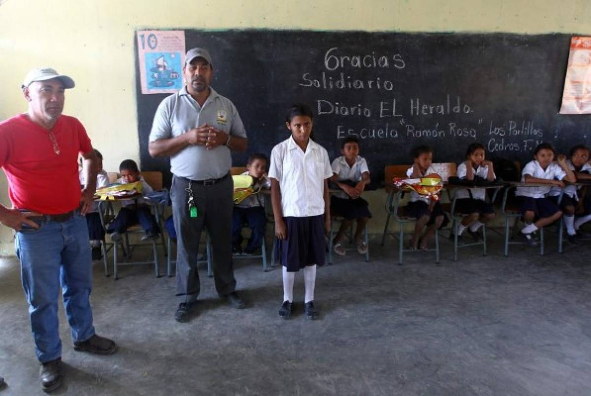 Huella de solidaridad en Escuela Ramón Rosa