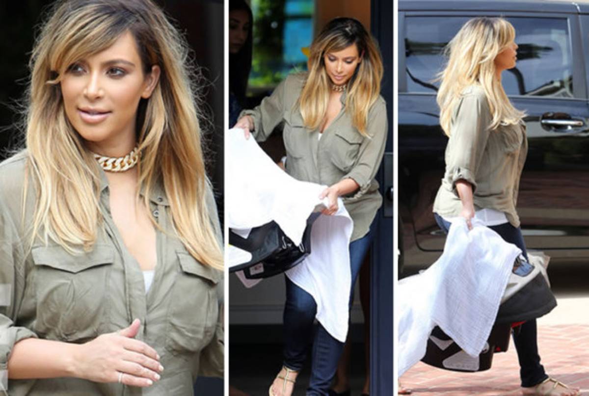 Kim Kardashian se tiñó de rubia