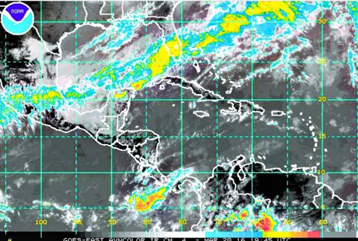Frente frío afectará el caribe de Honduras