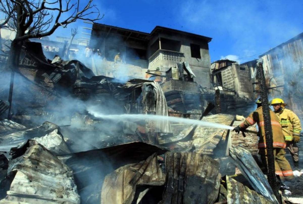 90 viviendas consumidas por las llamas en los primeros tres meses en la capital de Honduras
