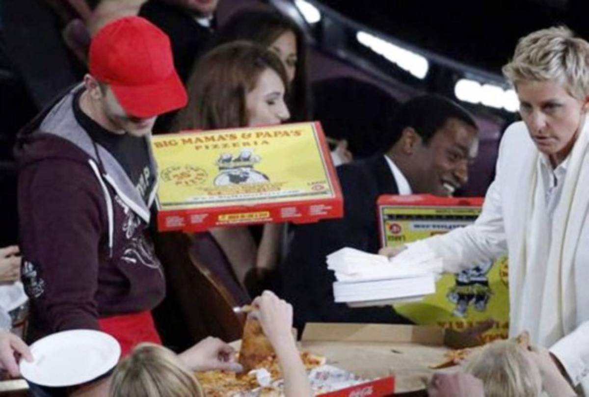 Cuánto le dejaron de propina al 'chico de la pizza' en los Oscar