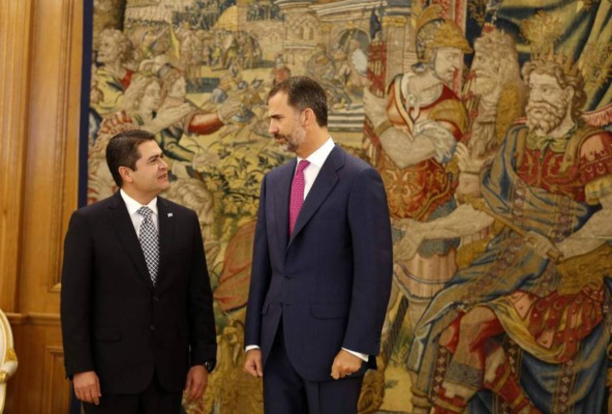 La visita del presidente de Honduras en fotos