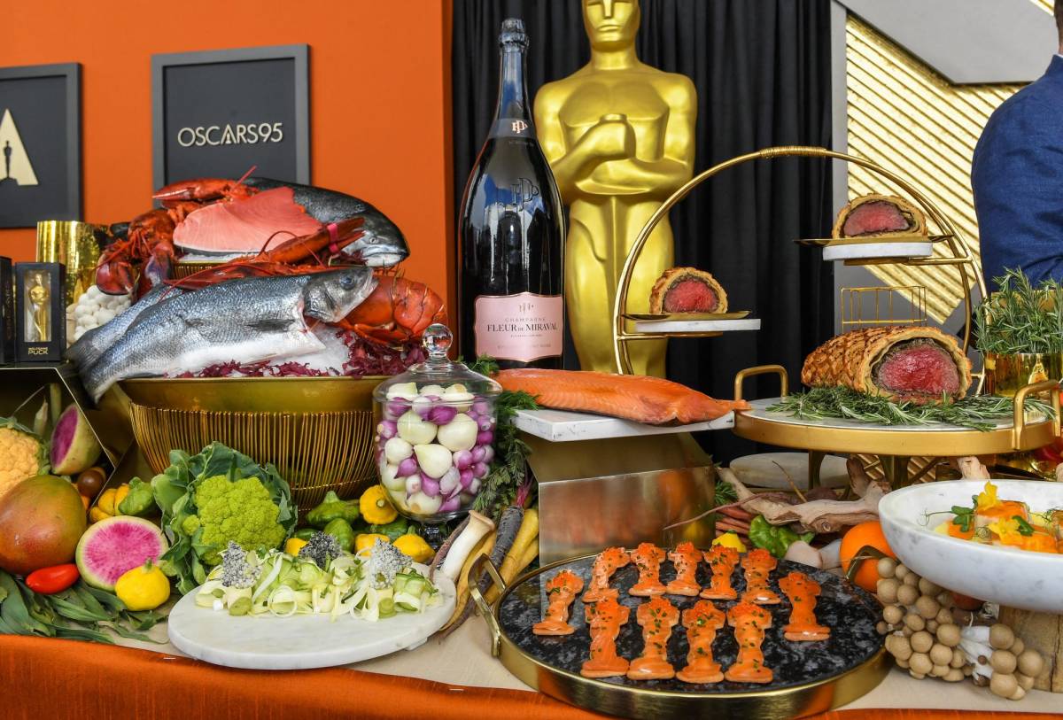 Bocados de lujo en los Óscar: Tostadas de salmón y cigarrillos de chocolate, entre otros