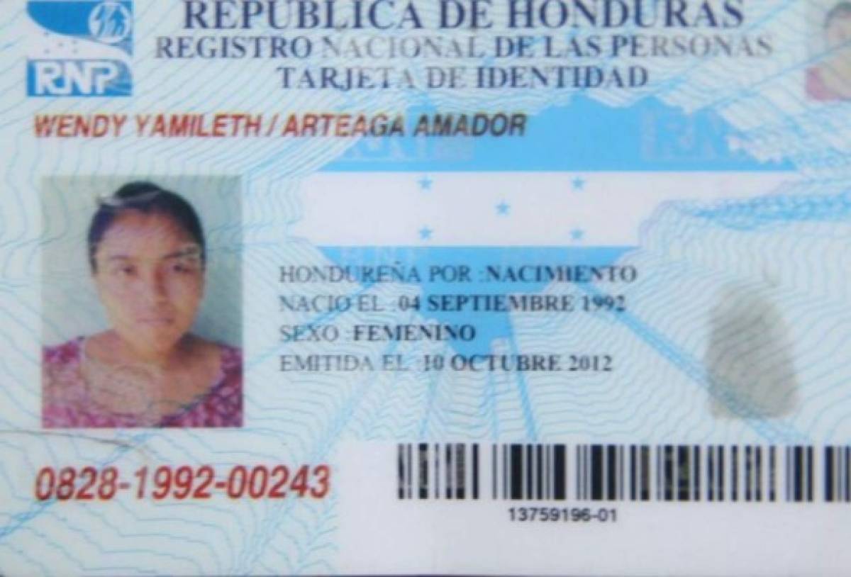 Wendy Yamileth Arteaga Amador tenía 25 años de edad. (Foto: El Heraldo Honduras/ Noticias de Honduras)