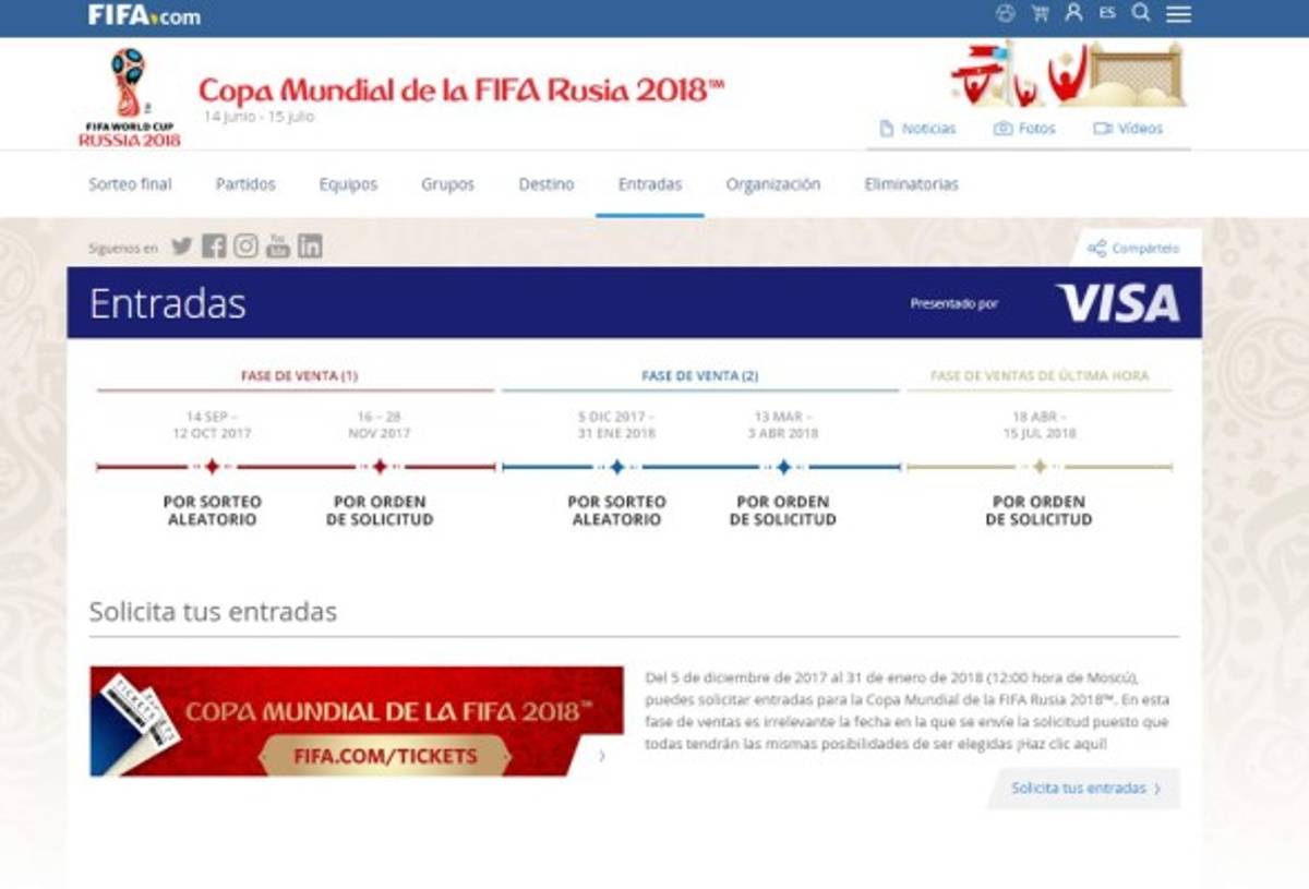El periodo termina el 31 de enero del próximo año. Foto: FIFA