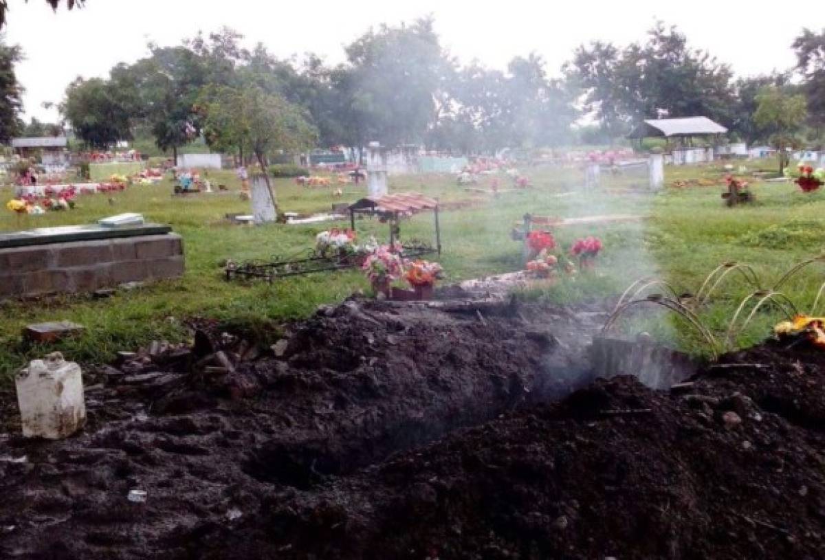 Profanan tumba y queman el cadáver en un cementerio San Pedro Sula