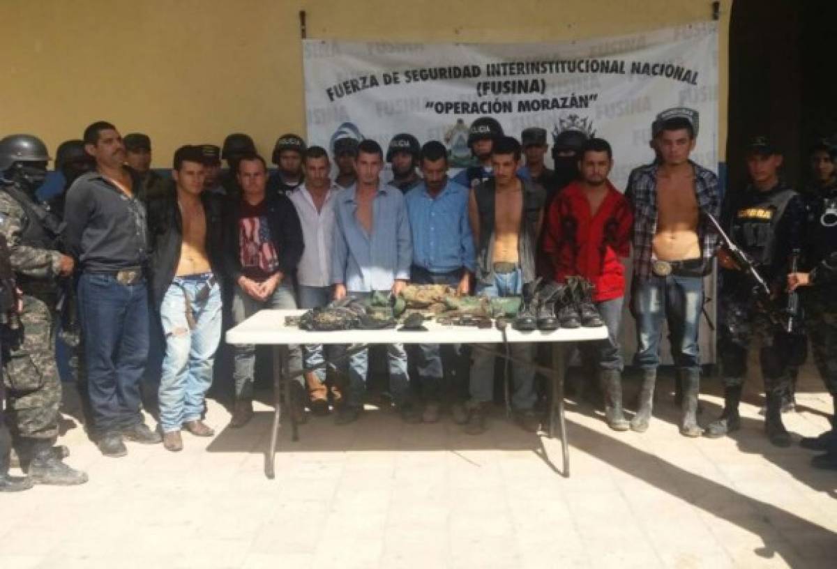 Desarticulan la banda criminal 'Calín Calderón” en Lempira