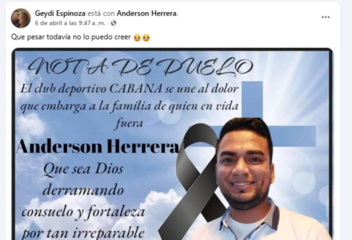 Jugador hondureño muere de forma inesperada: Familiares y compañeros no lo pueden creer Jugador hondureño muere de forma inesperada: Familiares y compañeros no lo pueden creer