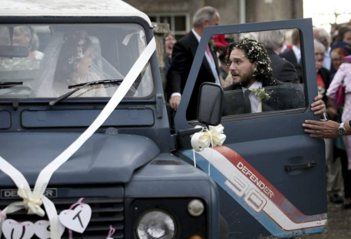 Así fue la boda de Rose Leslie y Kit Harington, actores de la serie 'Juego de Tronos'