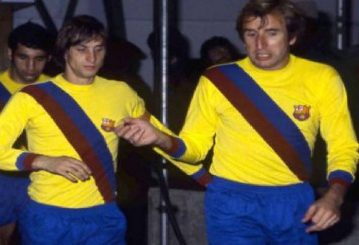 La indumentaria es muy similar a la usada por el Barcelona en los años 70, durante la época dorada de Johan Cruyff. Foto: Twitter