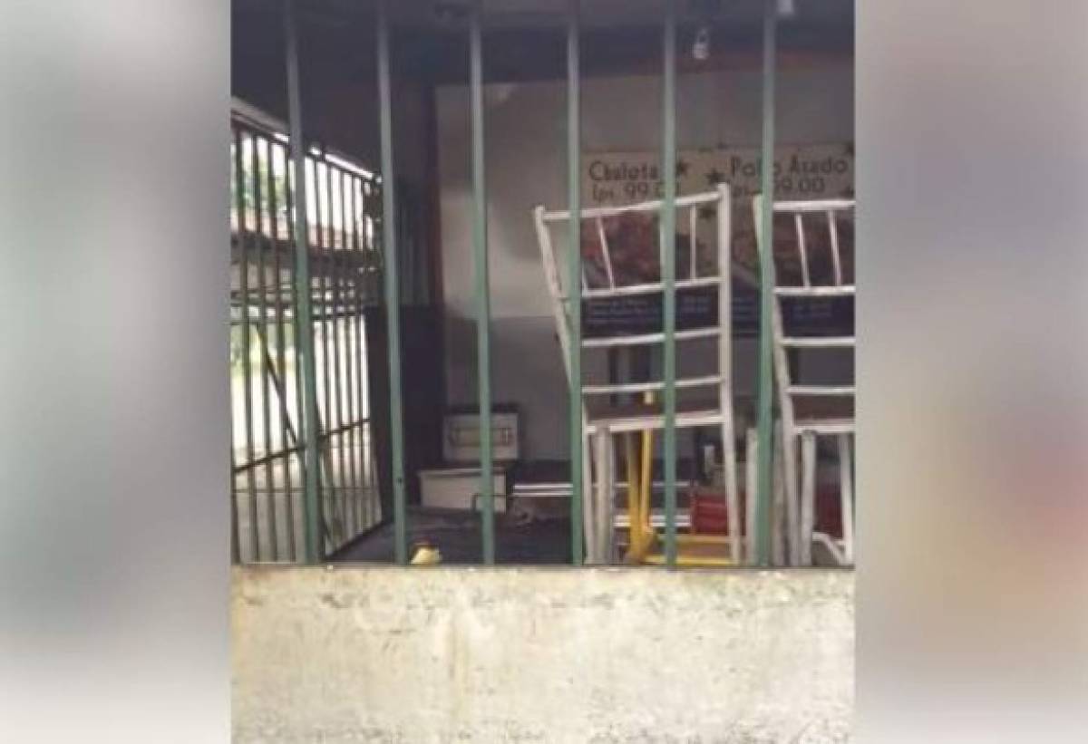 Video capta rata comiendo sobre el asador de restaurante hondureño
