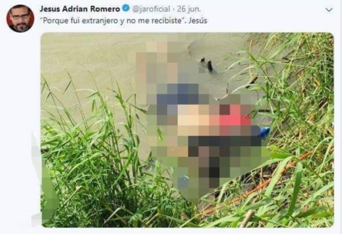 La reacción de Jesús Adrián Romero sobre migrante salvadoreño y su hija ahogados en el río Bravo