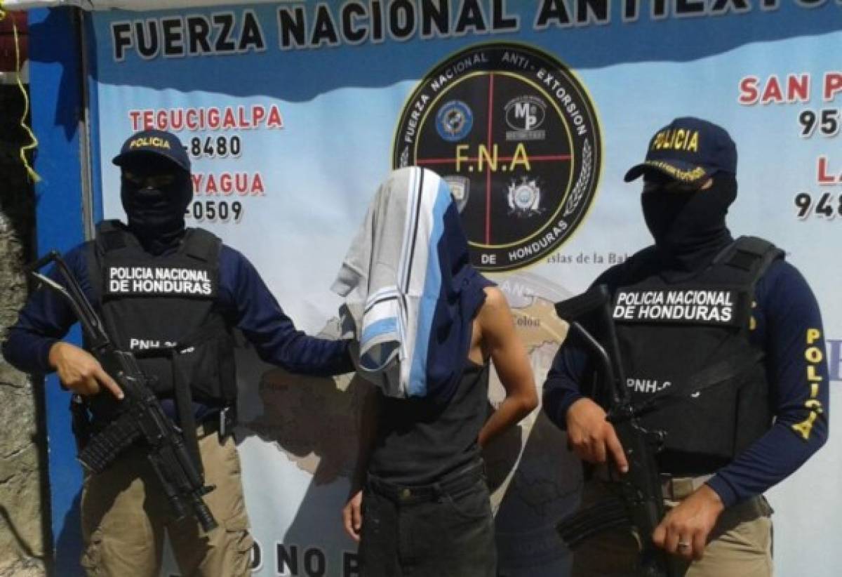 Honduras:Cae presunto extorsionador en la capital