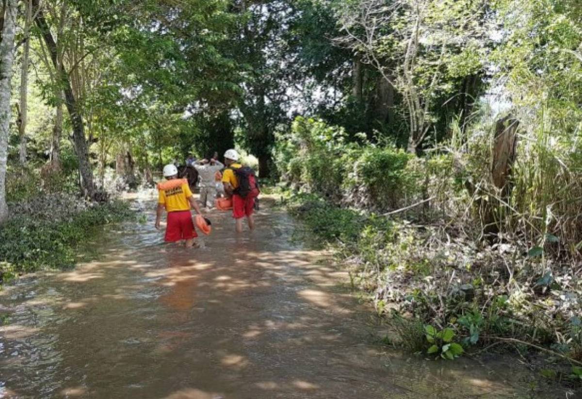 Dramáticos rescates y millonarias pérdidas dejan lluvias en Olancho