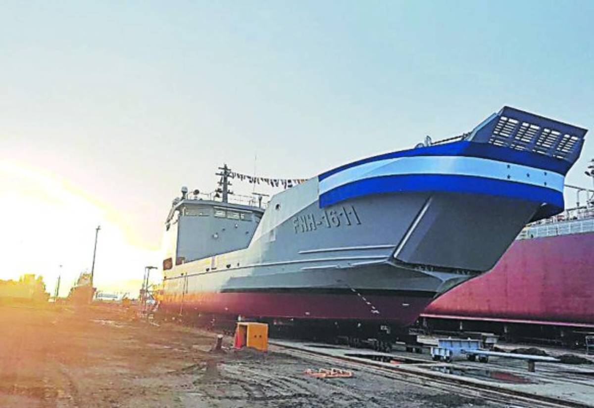 Listo el buque logístico para la Fuerza Naval Hondureña