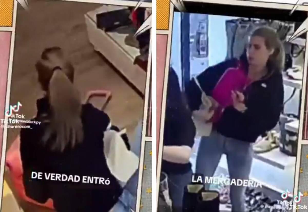 Novia de futbolista fue captada robando en una tienda: Cámaras muestran la evidencia