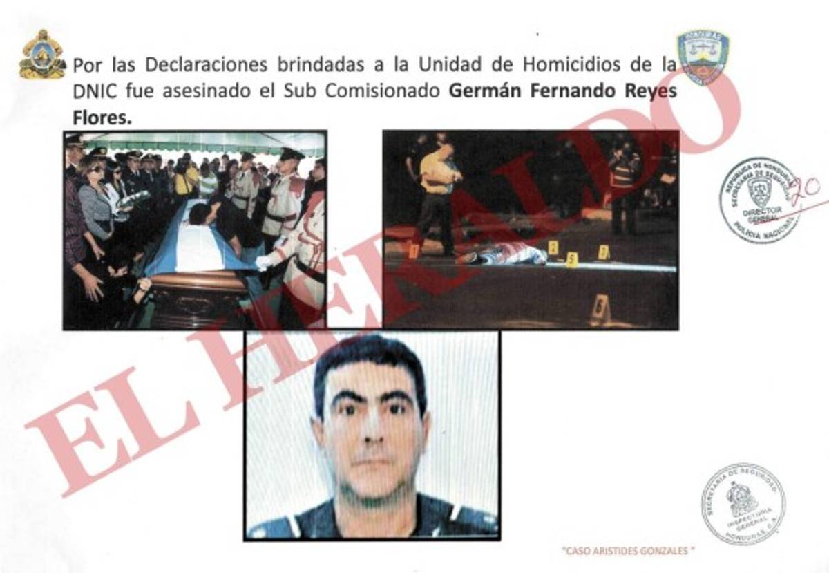 El entonces subcomisionado German Fernando Reyes Flores, al no estar de acuerdo con el crimen, fue quien les contó a los investigadores sobre las reuniones que se habían realizado en Casamata para planificar el crimen contra el zar antidrogas, además, dijo dónde podrían encontrar los videos que daban detalles de los responsables.