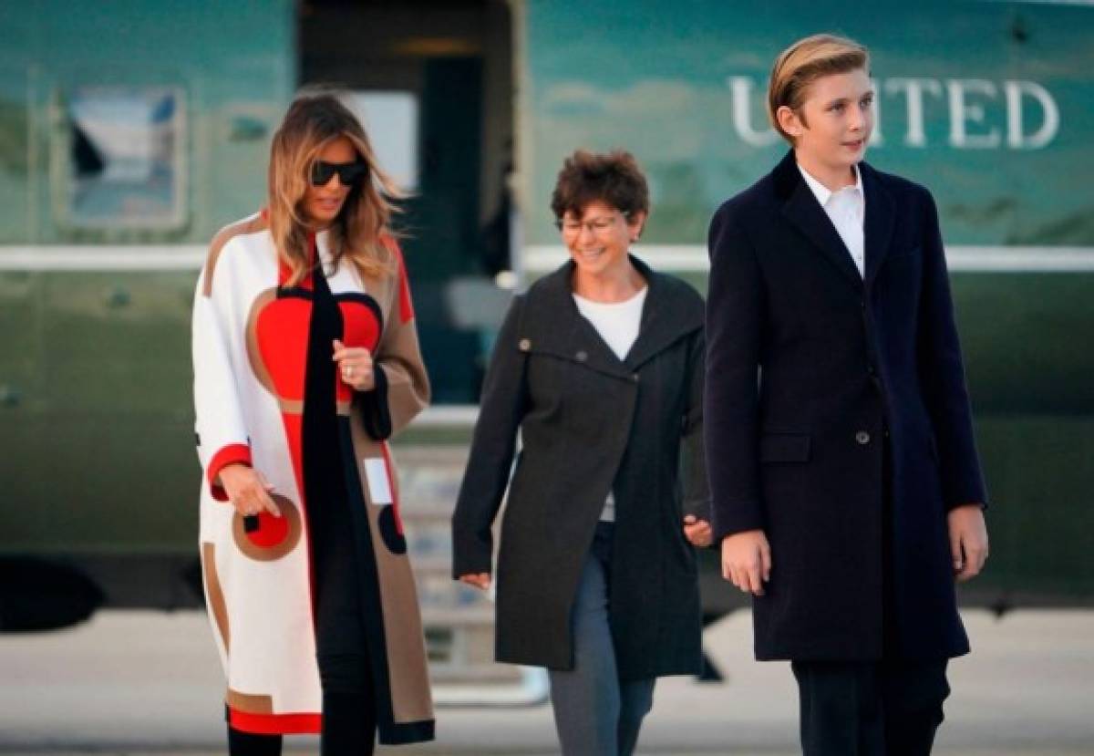 El estirón de Barron, el hijo menor de Donald Trump, tras varios meses de ausencia ante los medios