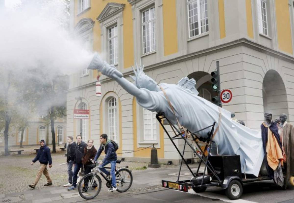 Protestas durante evento de EEUU en conferencia climática