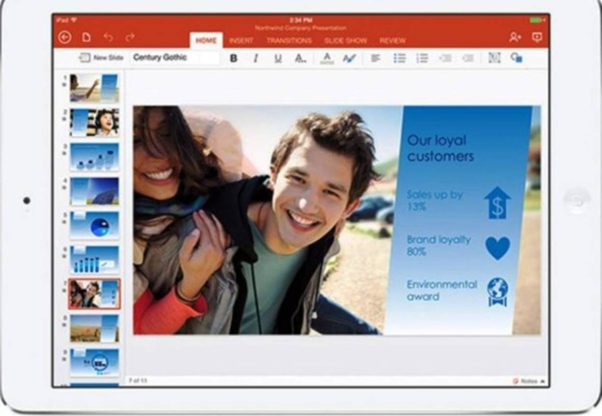 Microsoft lanzó Office para iPad