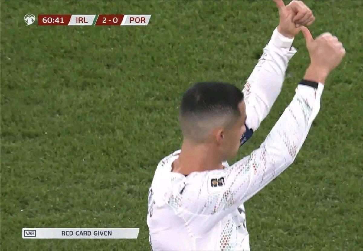Portugal fue humillada en Eliminatoria, Cristiano Ronaldo se va expulsado y recibe la peor burla