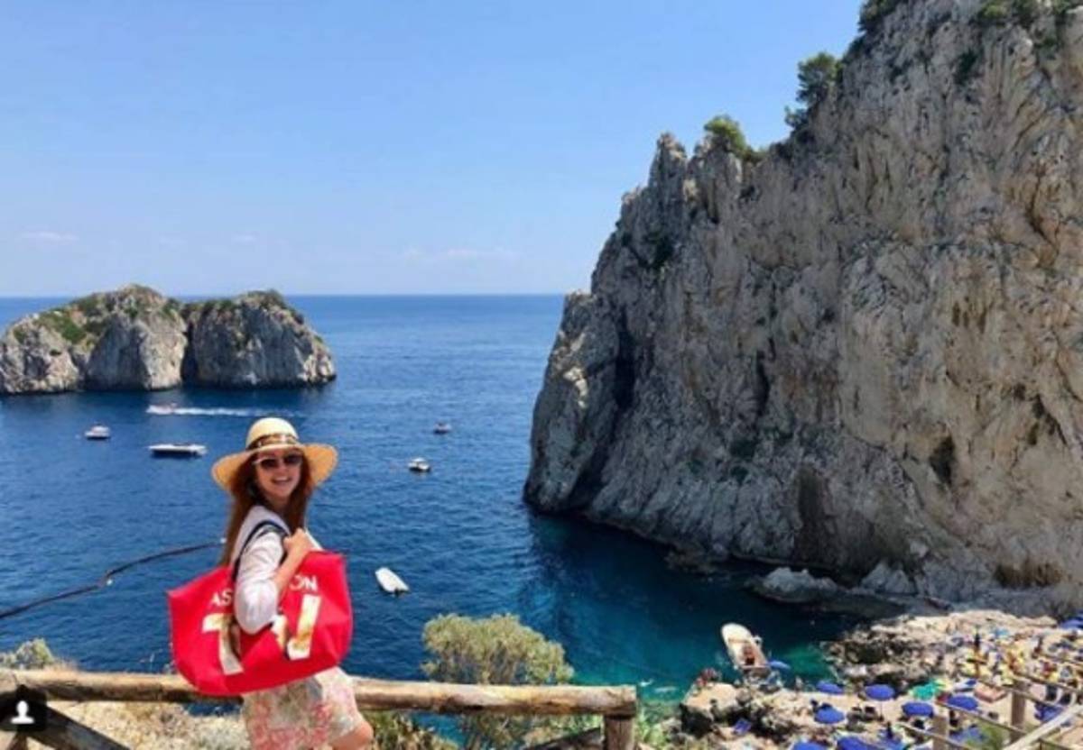María Celeste presume sus vacaciones en Capri, Italia