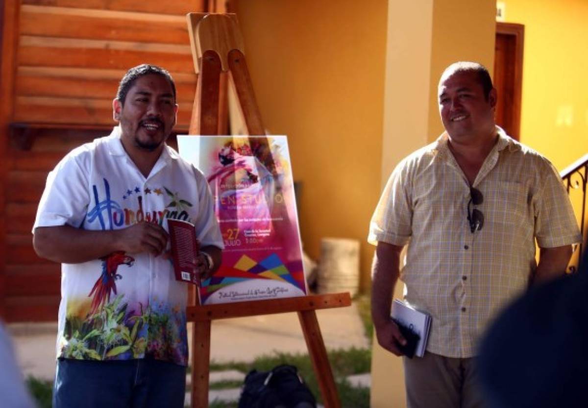 Román Murillo presentó un open studio en Gracias