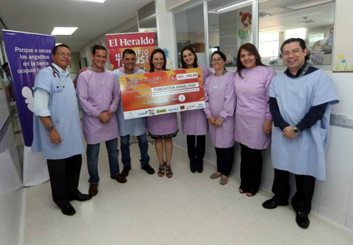 EL HERALDO entrega cheque a Fundación Angelitos