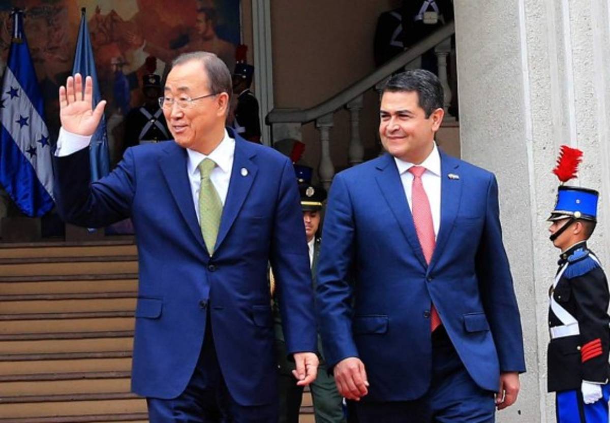 La visita de Ban Ki-moon a Honduras en fotos