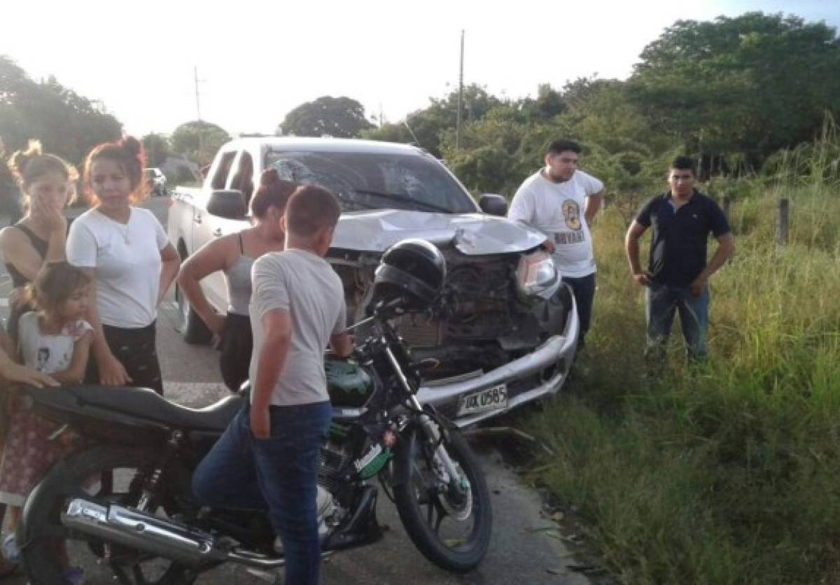 Un muerto y un herido tras choque en la carretera a Marcovia, Choluteca