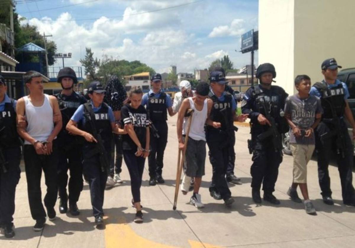Capturan a pandilleros de la 18 en la Villeda Morales, al sur de la capital