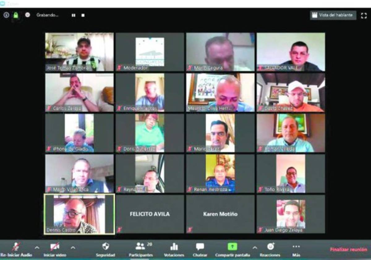 Congreso Nacional tendrá dos sesiones virtuales la otra semana